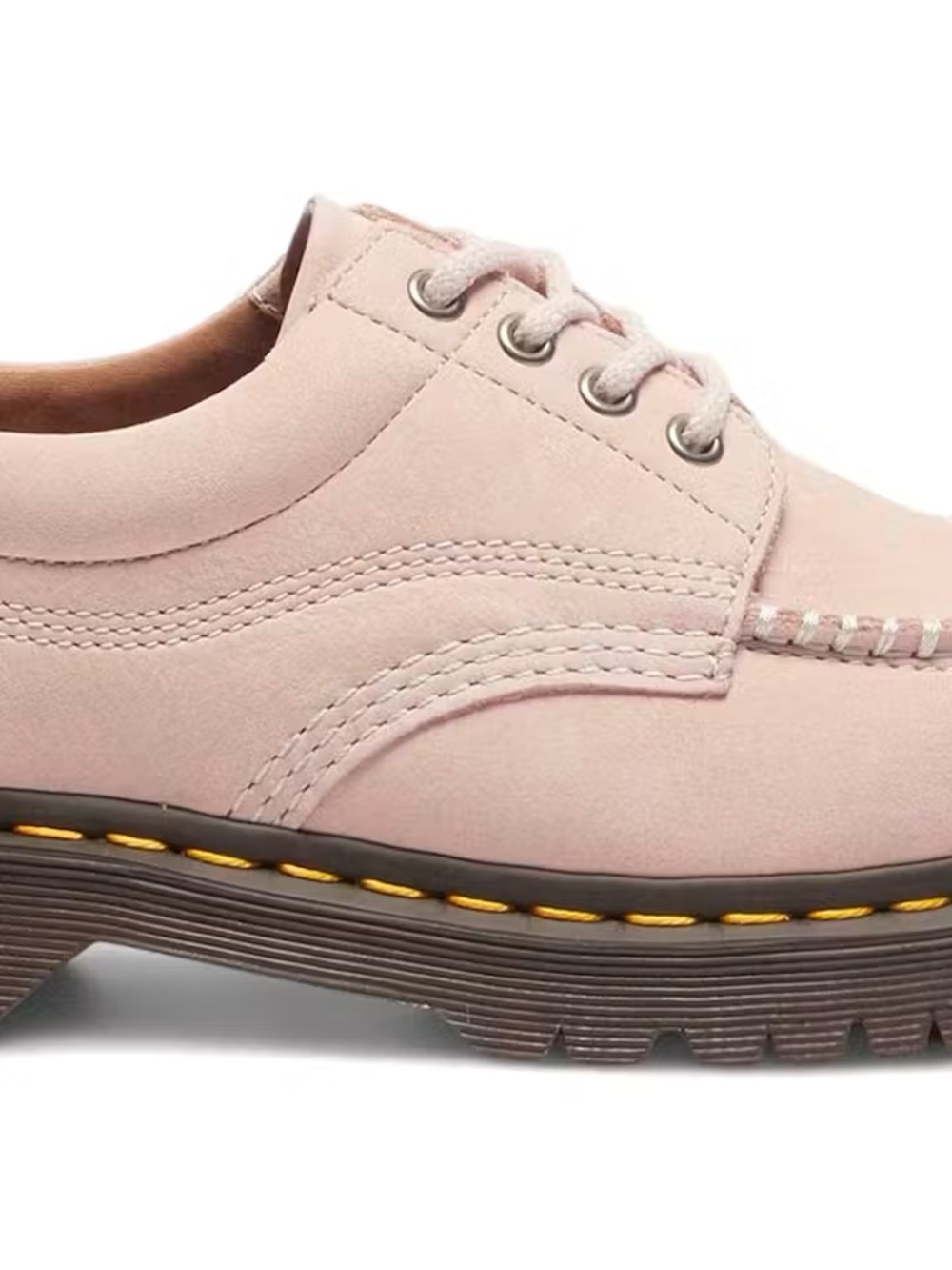 Dr. Martens Women's Pale Pink Lace-Up Platform Shoe